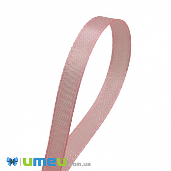 Атласная лента, 6 мм, Розовая (чайная роза) (LEN-040144)