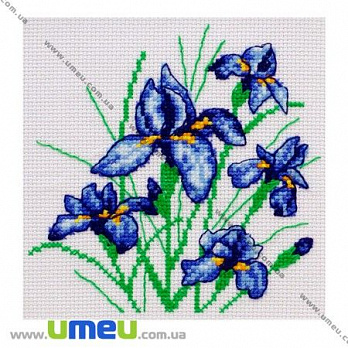 Набор для вышивания нитками VDV, Ирисы М-119, 15х15 см (SXM-024422)