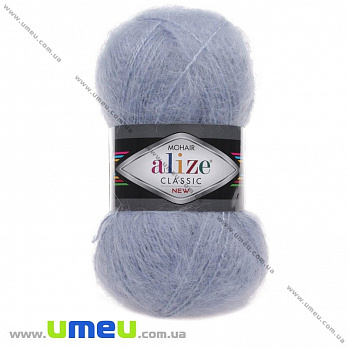 Пряжа Alize Mohair Classic 100 г, 200 м, Голубая 51 (YAR-029608)