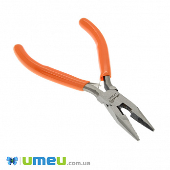 Інструмент Тонкогубці з кусачками, Помаранчевий, 12,5 см (INS-046830)