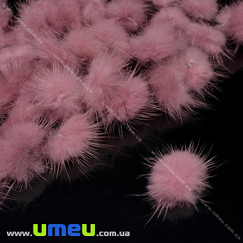 Помпон норковий 2-2,5 см, Рожевий (DIF-036112)