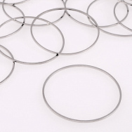 Кільце декоративне, 35 мм, Темне срібло (PIN-055719)