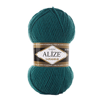 Пряжа Alize Lanagold 100 г, 240 м, Зеленая 507 (YAR-055994)