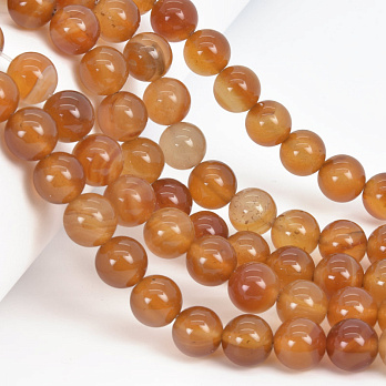 Бусины Сердолик, Натур. камень, 10 мм, Круглые (BUS-058059)