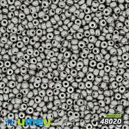 Бісер чеський 11/0, №48020, Сірий, Перламутровий (BIS-031250)