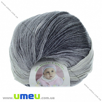 Пряжа Alize Baby Wool Batik 50 г, 175 м, Серая 2881 (YAR-029491)