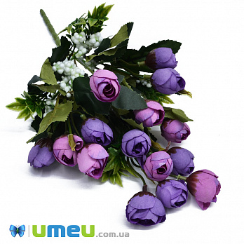 Букет камелії, 33 см, Бузковий (DIF-048333)