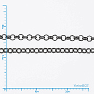 Цепь, Черная, 2,5 мм (ZEP-056054)