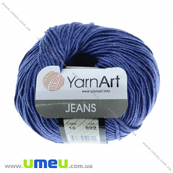 Пряжа YarnArt Jeans 50 г, 160 м, Джинс 16 (YAR-029717)