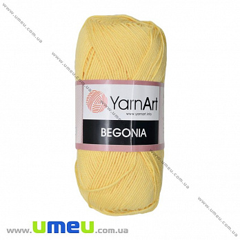 Пряжа YarnArt Begonia 50 г, 169 м, Жовта 4653 (YAR-023007)