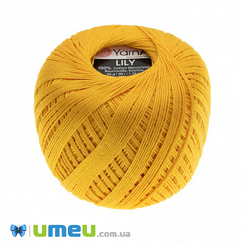 Пряжа YarnArt Lily 50 г, 225 м, Помаранчева 5307 (YAR-038412)