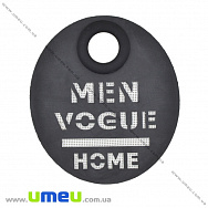 Вставка з люверсом, 9х8 см, Чорна (APL-035237)