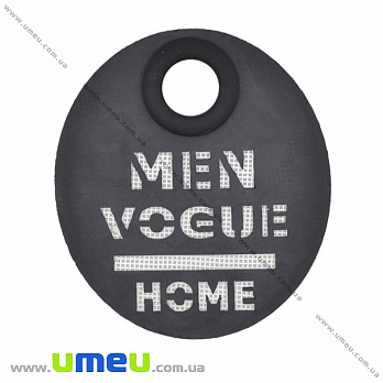 Вставка з люверсом, 9х8 см, Чорна (APL-035237)