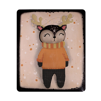 Набор алмазной живописи на картоне 25х21 см, Олененок-мечтатель (SXM-056400)