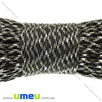 Шнур паракорд семіжільний меланж 4 мм, Хакі (LEN-024912)