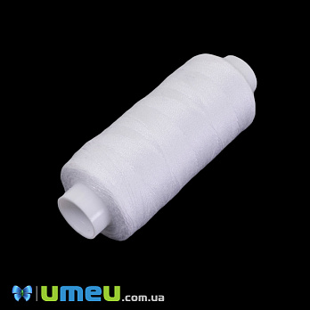 Нитка поліестерова KIWI №40/2, col.301, Біла, 366 м (MUL-041144)