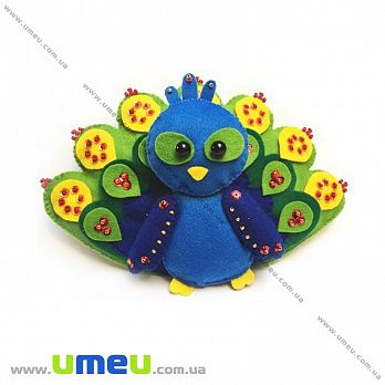 Набір з фетру для створення іграшки, Павич ФН-90, 15х22 см (FLT-034871)