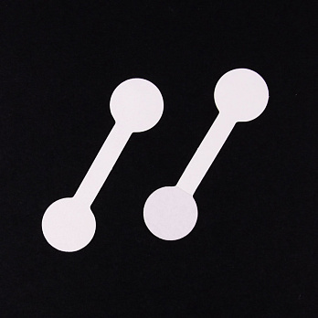 Бірки із самоклейкою, 25х15 мм, Білі (UPK-056667)