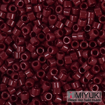 Бісер японський Miyuki Delica 11/0 DB1134, Бордовий темний (BIS-053185)