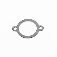 Конектор з нерж. сталі Круглий, 18х13 мм, Темне срібло (STL-055482)