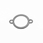 Конектор з нерж. сталі Круглий, 18х13 мм, Темне срібло (STL-055482)