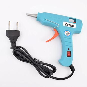 Клейовий пістолет для силіконового клею малий, 20 Вт, 135х110 мм (INS-058952)