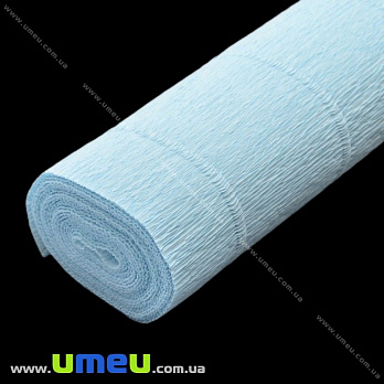 Гофрированная бумага Италия, Голубая светлая 559, 180 г, 50х50 см (DIF-019107)