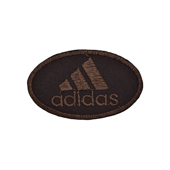 Термоаппликация Adidas, 6,5х4 см, Коричневая (APL-053330)