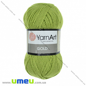 Пряжа YarnArt Gold 100 г, 400 м, Оливковая 9035 (YAR-025465)