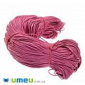 Вощеный шнур (коттон), 2 мм, Малиновый (LEN-042810)