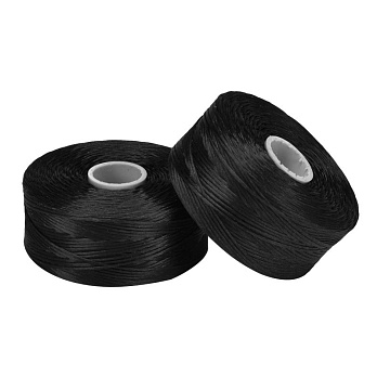 Нитка для бісеру C-Lon D, 0,11 мм, Чорна, 71 м (MUL-057951)