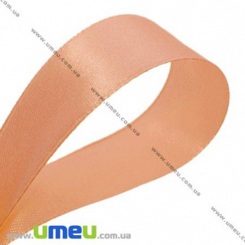 Атласна стрічка, 25 мм, Абрикосова (LEN-017558)