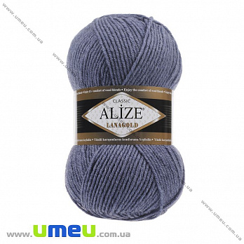 Пряжа Alize Lanagold 100 г, 240 м, Джинс 203 (YAR-025355)