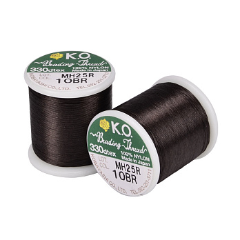 Нить для бисера KO 10, Коричневая, 50 м (MUL-053170)