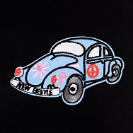 Термоаплікація дитяча Машинка блакитна, 9,5 х5,5 см (APL-055128)