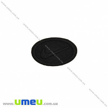 Термоаплікація Nike, 3х2 см, Чорна (APL-024757)