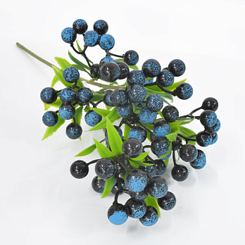Ветка с ягодками, 35 см, Синяя (DIF-058950)