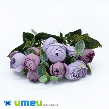 Букет півонії, 30 см, Фіолетово-бузковий (DIF-044732)