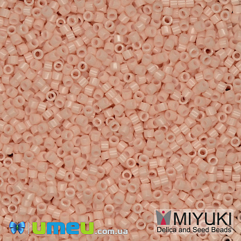 Бисер японский Miyuki Delica 11/0 DB206, Персиковый (BIS-040589)