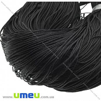 Поліестеровий шнур кручений, 1,5 мм, Чорний (LEN-037198)