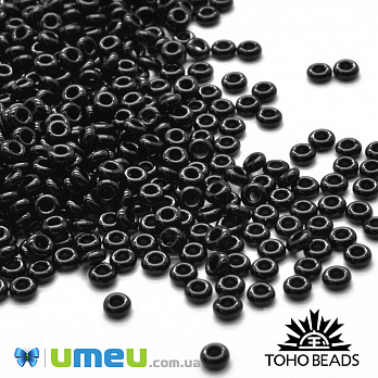 Бисер японский TOHO Demi Round 11/0 №49, Черный (BIS-043357)
