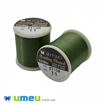 Нить для бисера Miyuki 11, Зеленая, 50 м (MUL-045287)