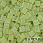 Бисер японский Miyuki TILA №143FR, 5х5 мм, Салатовый матовый АВ (BIS-053195)