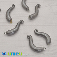 Рогу бика, Сріблясті темні, 28 мм (OSN-040413)