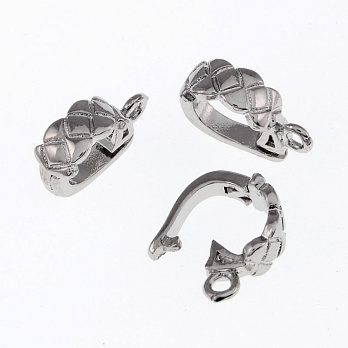 Бейл знімний, 14 мм, Латунь з покриттям Родій (OSN-055368)