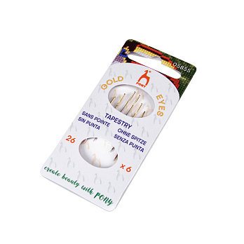 Набор вышивальных иголок №26 PONY с тупым кончиком, 6 шт (UPK-044479)