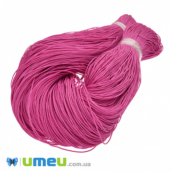 Полиэстеровый шнур крученый, 1 мм, Розовый(LEN-047441)