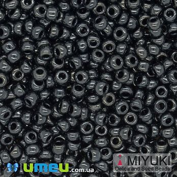 Бисер японский Miyuki круглый RR 8/0 №451, Мокрый асфальт (BIS-045959)