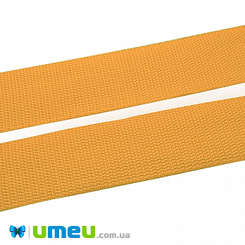 Стрічка ремінна для рюкзаків (стропа), 40 мм, Жовта (LEN-040932)