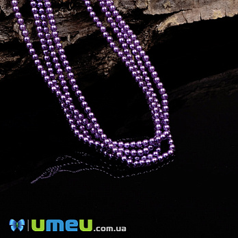 Намистини чеське скло Preciosa Перли 2 мм 70022, Бузкові (BUS-049363)